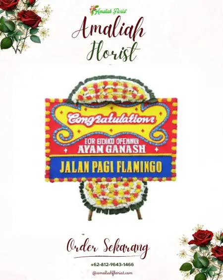 Sewa Papan Bunga Meras